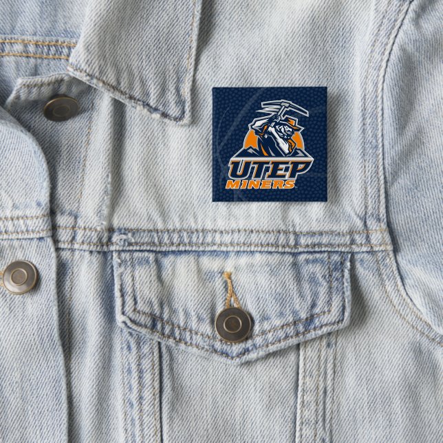 UTEP Miners Basketball Button (In Situ)