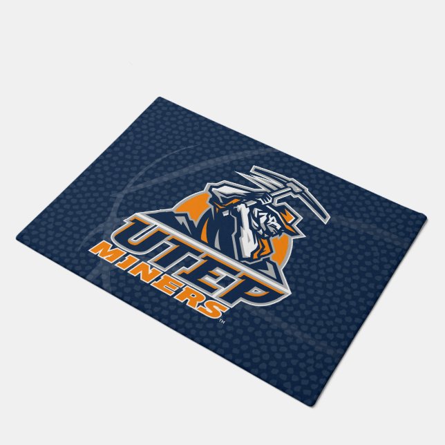 UTEP Miners Basketball Doormat (Angled)