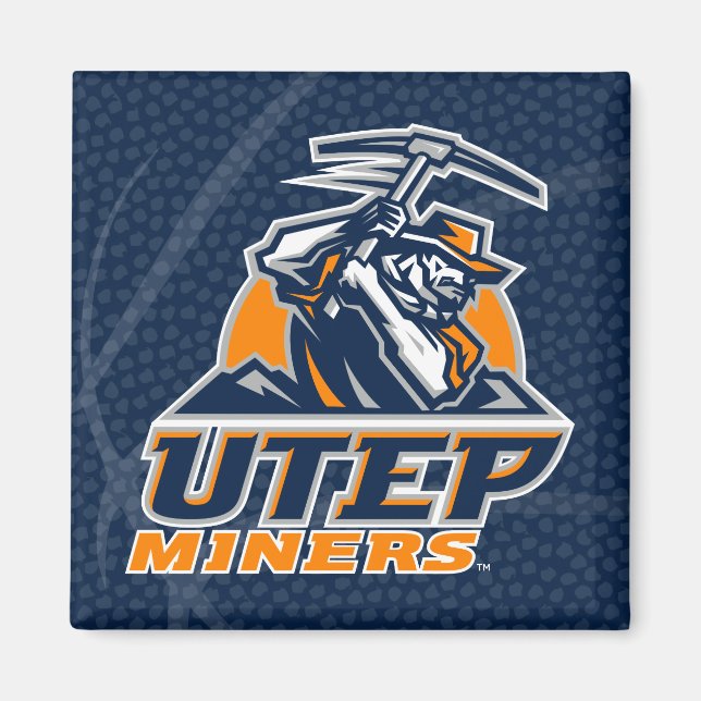 UTEP Miners Basketball Magnet (Front)
