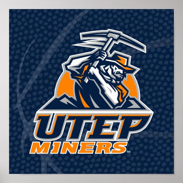 UTEP Miners Basketball Poster (Front)