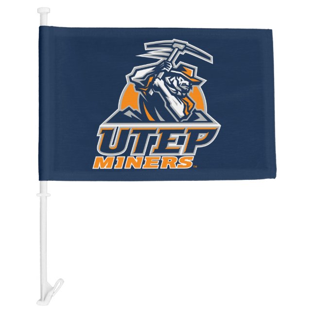 UTEP Miners Car Flag (Front)