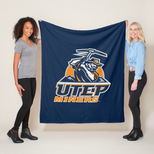 UTEP Miners Fleece Blanket