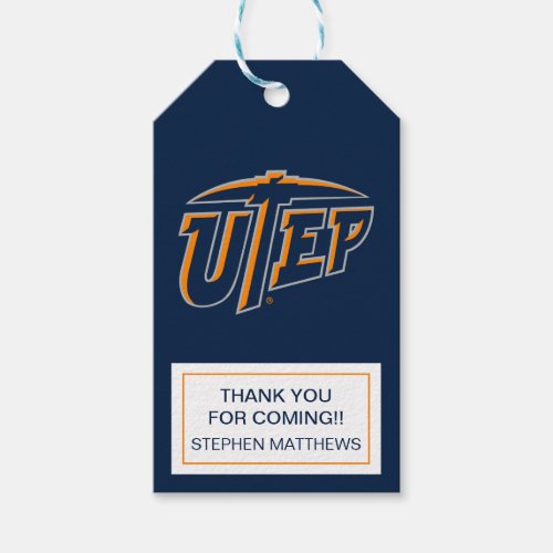 UTEP Miners Gift Tags