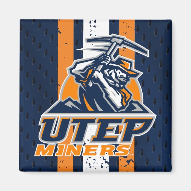 UTEP Miners Jersey Magnet (Front)