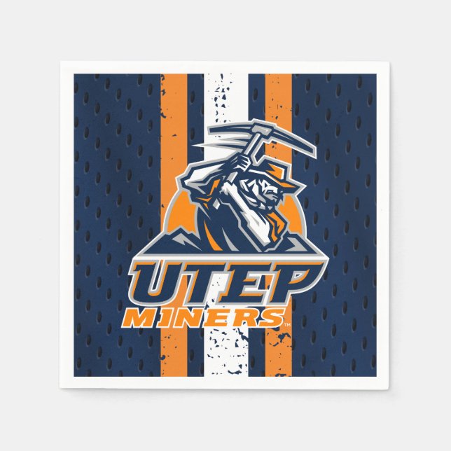 UTEP Miners Jersey Napkins (Front)