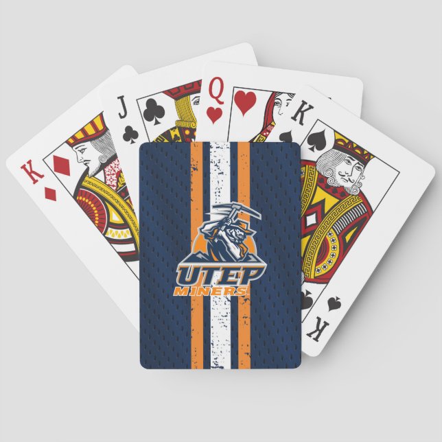 UTEP Miners Jersey Poker Cards (Back)