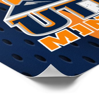 UTEP Miners Jersey Poster Zazzle