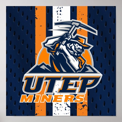 UTEP Miners Jersey Poster