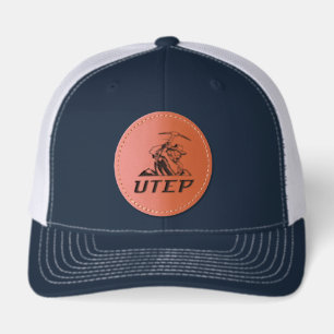 UTEP Miners Leather Patch Hat