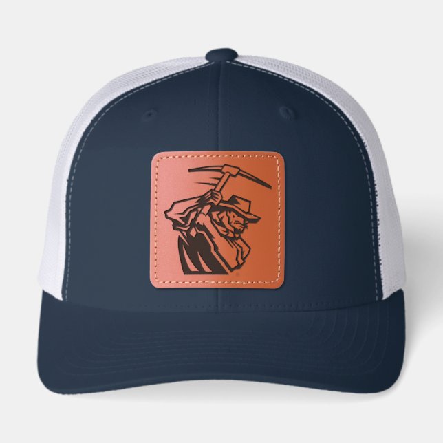 UTEP Miners Leather Patch Hat (Front)