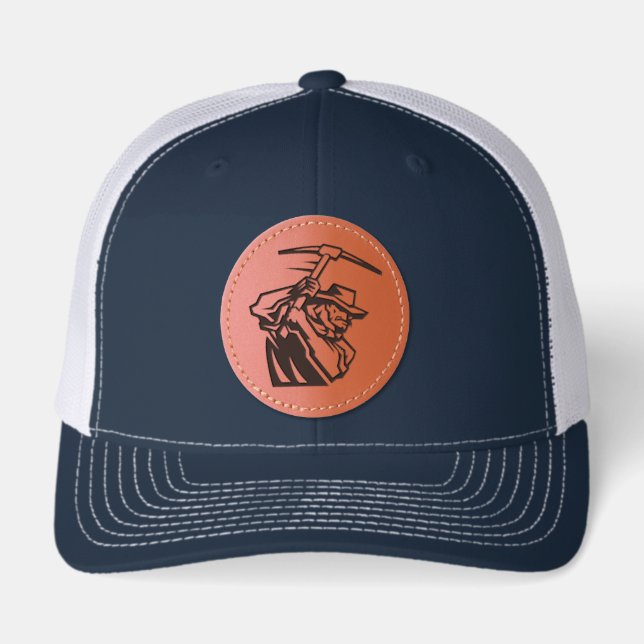 UTEP Miners Leather Patch Hat (Front)