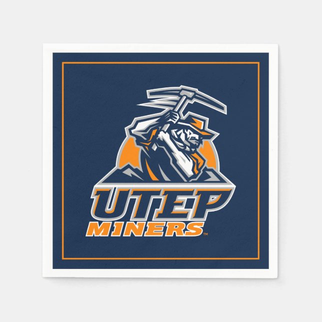 UTEP Miners Napkins (Front)