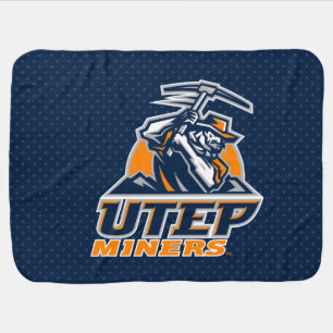 UTEP Miners Polka Dots Baby Blanket