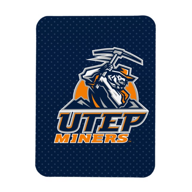 UTEP Miners Polka Dots Magnet (Vertical)