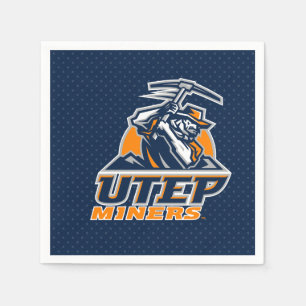 UTEP Miners Polka Dots Napkins