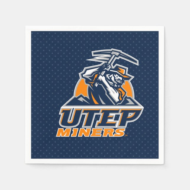 UTEP Miners Polka Dots Napkins (Front)