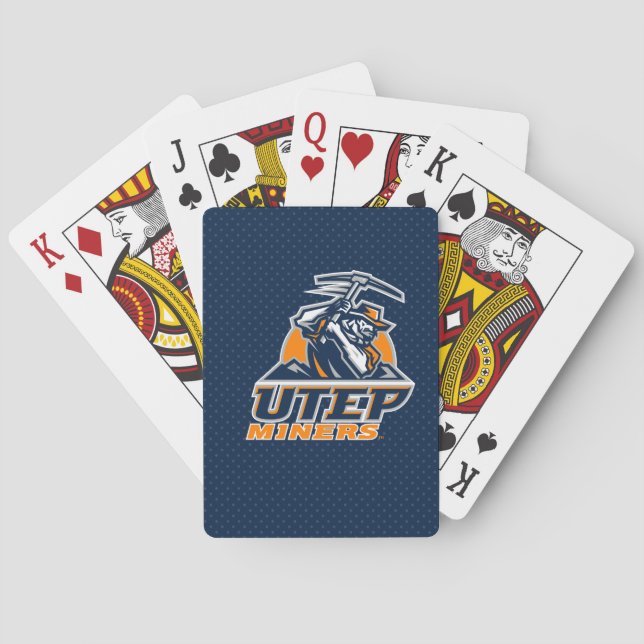 UTEP Miners Polka Dots Poker Cards (Back)