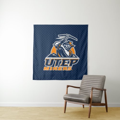 UTEP Miners Polka Dots Tapestry