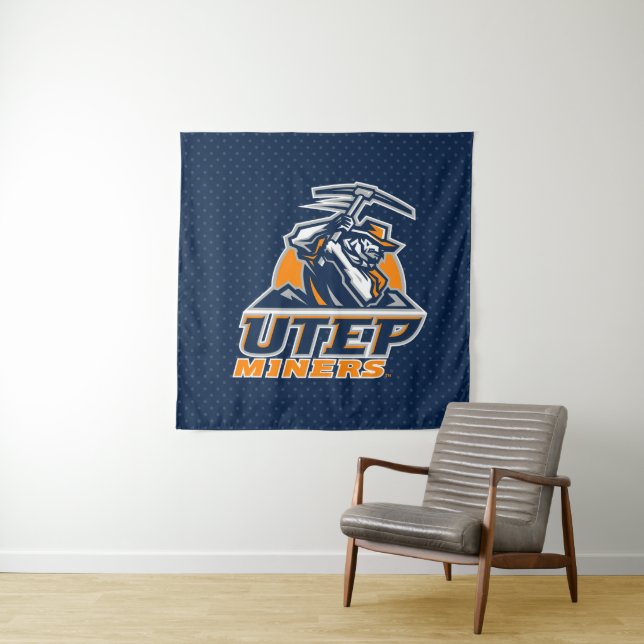 UTEP Miners Polka Dots Tapestry (In Situ)