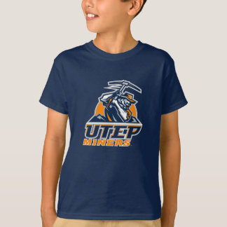 University of Texas El Paso UTEP Columbia Tamiami Performance Navy Short Sleeve Shirt Miners Pick | Large