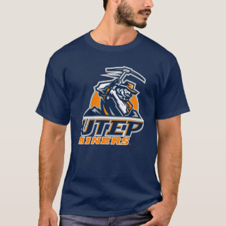 University of Texas El Paso UTEP Columbia Tamiami Performance Navy Short Sleeve Shirt Miners Pick | Large