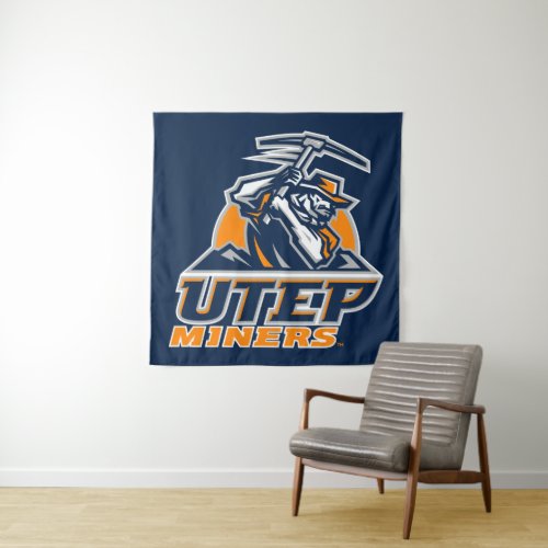 UTEP Miners Tapestry
