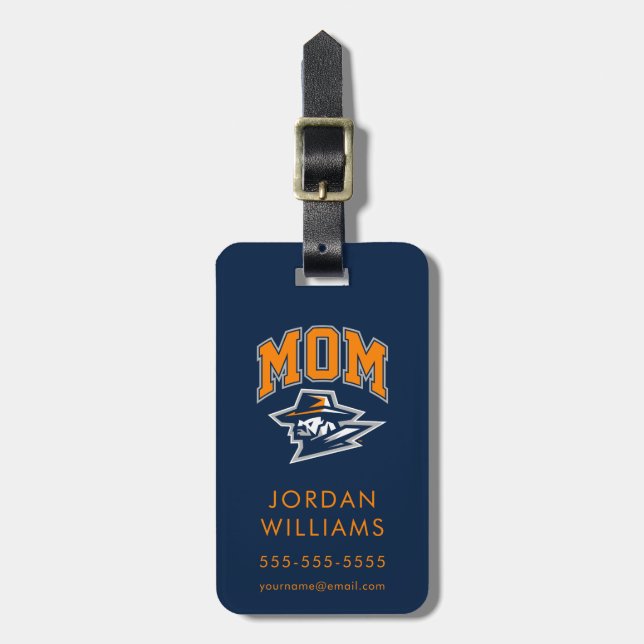 UTEP Mom Luggage Tag (Front Vertical)