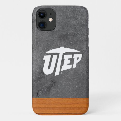 UTEP Wood Cement iPhone 11 Case