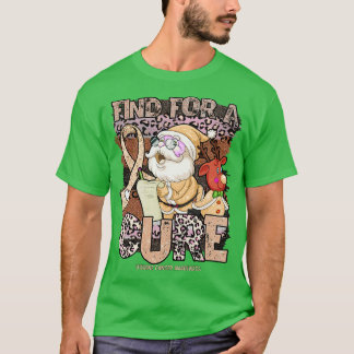 Uterine Awareness Awareness leopard christmas cure T-Shirt