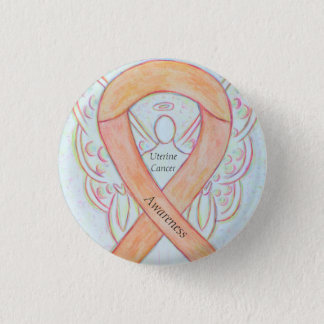 Uterine Cancer Angel Awareness Custom Ribbon Pins