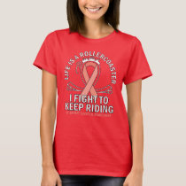 Uterine cancer awareness peach ribbon T-Shirt