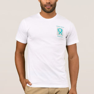 Uterine Cancer Awareness Ribbon Angel Custom Tee