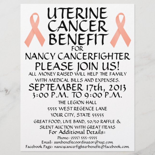 Uterine Cancer Benefit Flyer (Front)