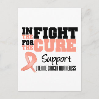 Uterine Cancer In The Fight For The Cure Postcard