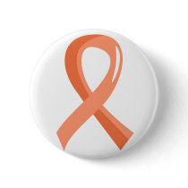 Uterine Cancer Peach Ribbon 3 Button