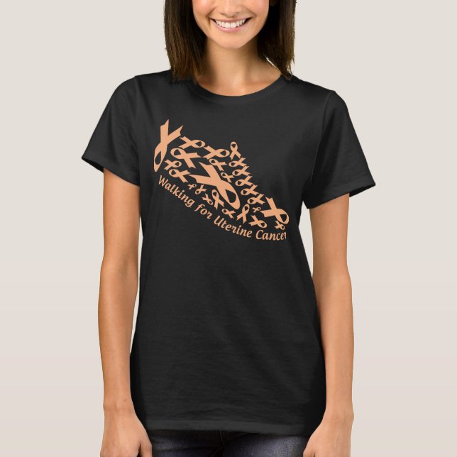 uterine cancer shoes T-Shirt (Front)