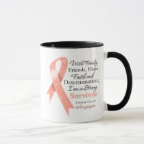 Uterine Cancer Support Strong Survivor Mug