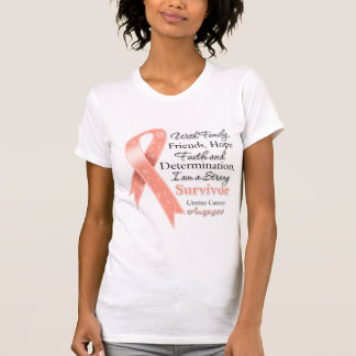 Uterine Cancer Support Strong Survivor T-Shirt