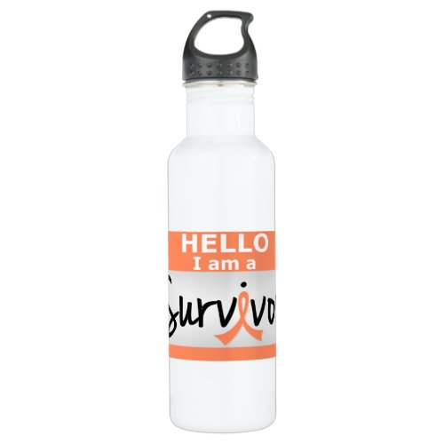 Uterine Cancer Survivor 24 Water Bottle