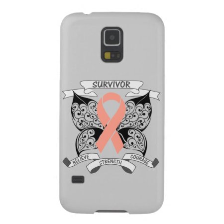Uterine Cancer Survivor Butterfly Strength Galaxy S5 Cover