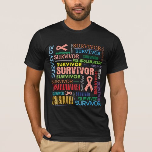 Uterine Cancer Survivor Collagepng T_Shirt