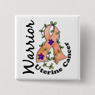 Uterine Cancer Warrior 15 Button