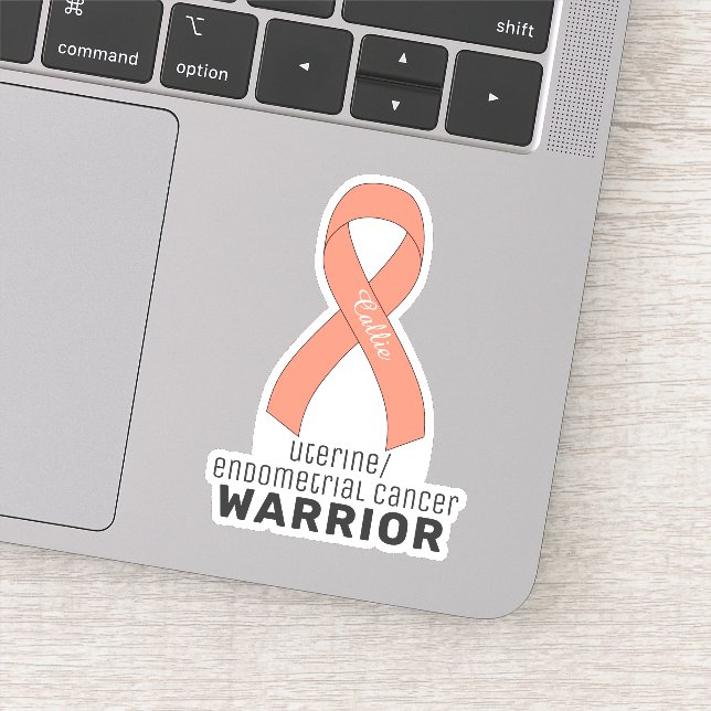 Uterine/Endometrial Cancer Vinyl Sticker (Detail)
