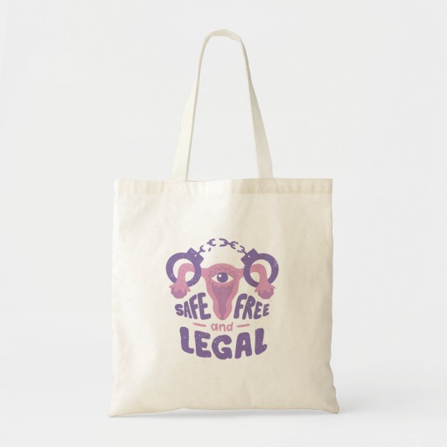Uterus Abortion Quote Tote Bag (Front)