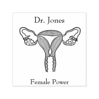 Uterus, Human Organs Self Inking Rubber Stamp