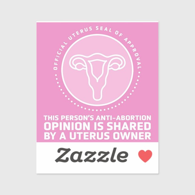 uterus seal of approval sticker (Sheet)