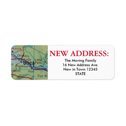 Utica New Address Label