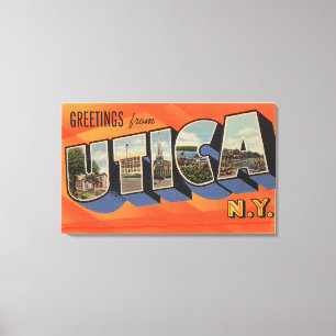 Utica, New YorkLarge Letter ScenesUtica, NY Canvas Print