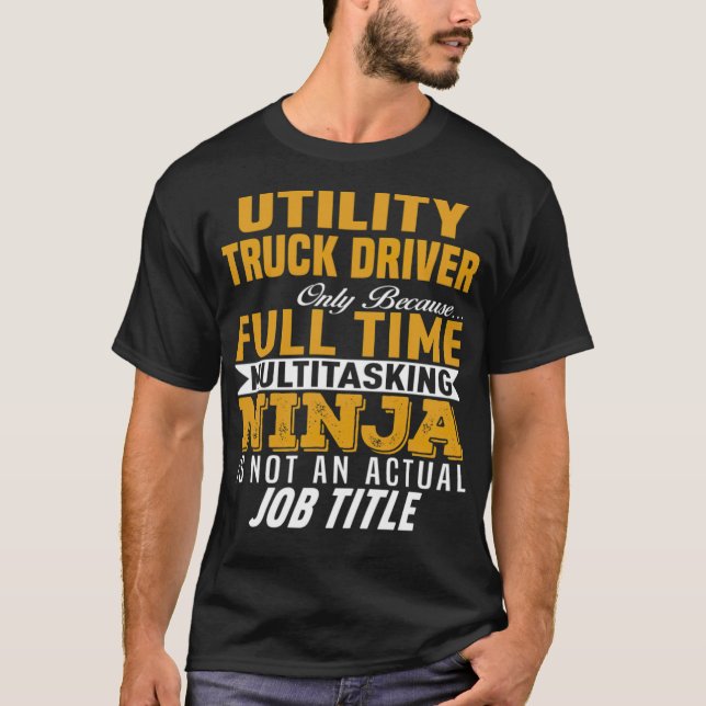 Utility Truck Driver cool freestyle  T-Shirt (Front)