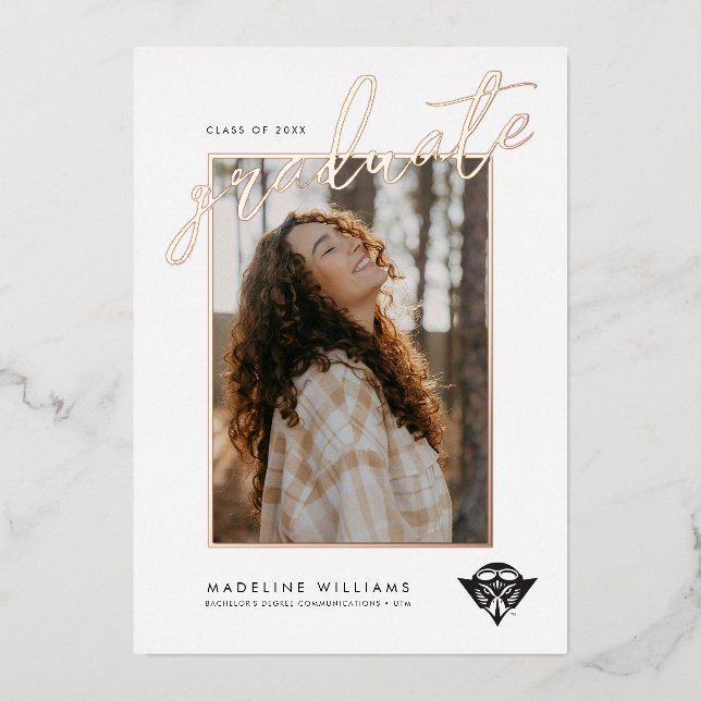 UTM Skyhawk Foil Invitation (Front)